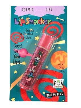 Vintage Bonne Bell Cosmic Lips LICORICE LAUNCH Bubble Font Shimmer Lip Balm BFF